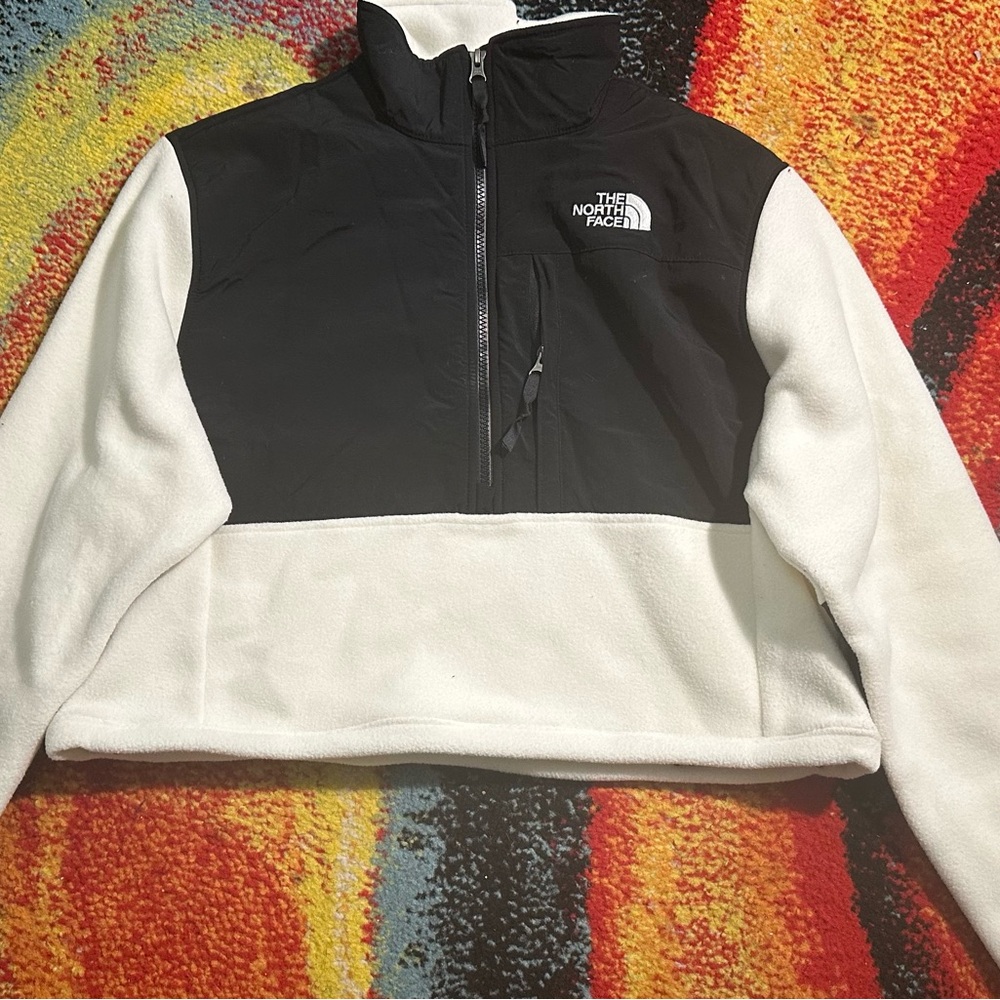 The North Face Black and White Fleece Jacket
